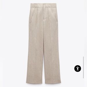 NWT Zara Linen Blend Trousers - Limited edition